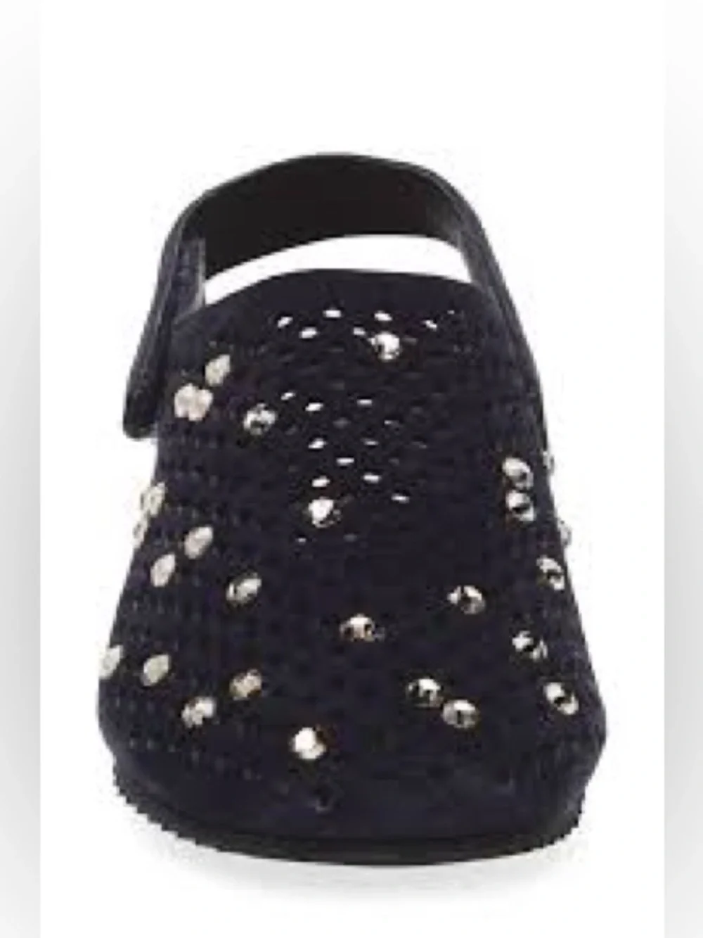 Pedro Garcia NWOT Bely Embellished Navy Slingbacks Sz 36.5, 6.5 US - Picture 3 of 9